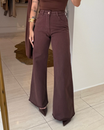 Pantalón de Pierna Ancha y Silueta Fluida para Mujer