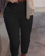 Pantalones anchos con ajuste elástico para mujer