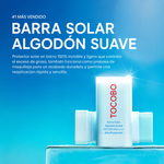 Protector Solar en Barra SPF 50+ Refrescante y Hidratante — Control de Grasa, UVA/UVB para Piel Mixta y Oleosa