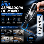 Mini Aspiradora de Mano para Coche – Potente, Inalámbrica y Portátil