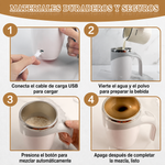 Taza Mezcladora Eléctrica para Café y Proteína